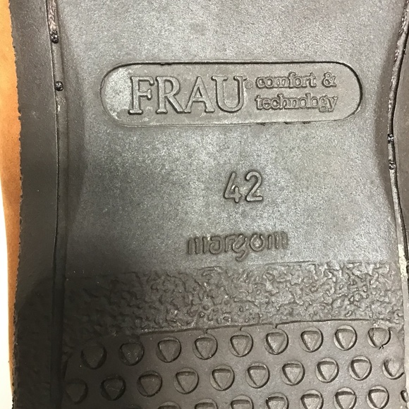 Frau Italian Leather Shoes Men’s Size 42 EU 8 1/2 US Brown Footwear Italy - Picture 8 of 15